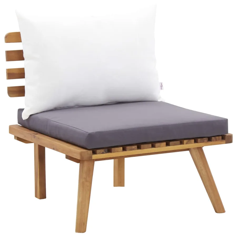 Salon de jardin 5 pcs bois d'acacia solide - 7