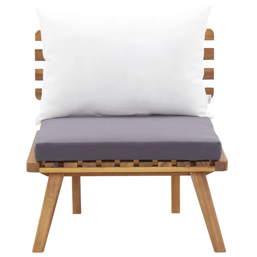 Salon de jardin 5 pcs bois d'acacia solide - 8