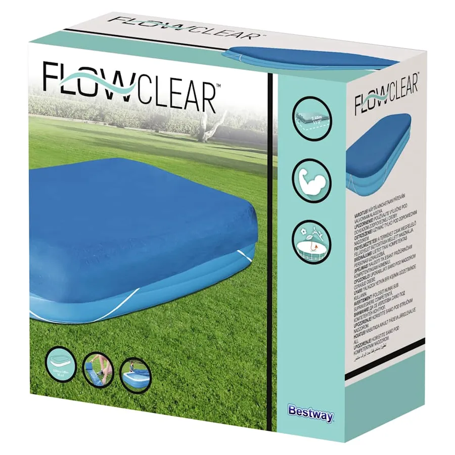 Bestway Couverture de piscine Flowclear 305x183x56 cm - 5