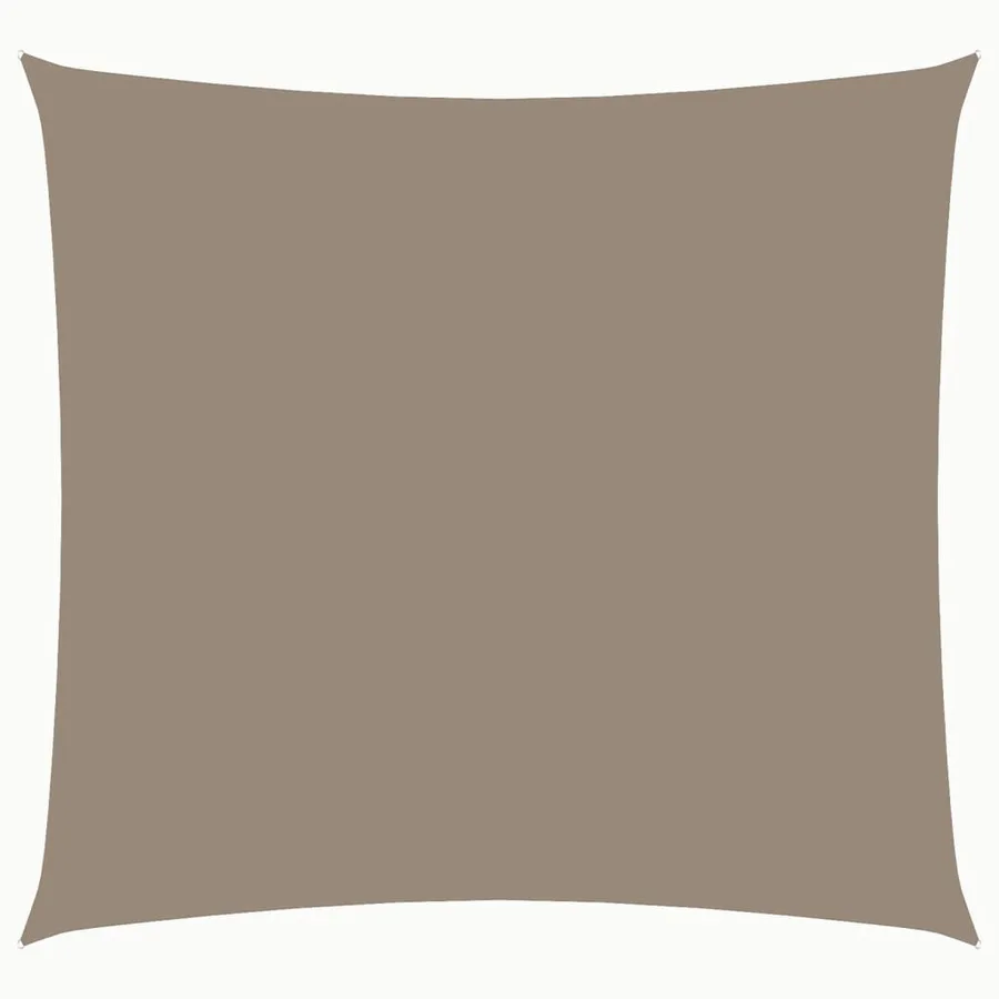 Voile de parasol tissu oxford carré 3,6x3,6 m taupe - 2