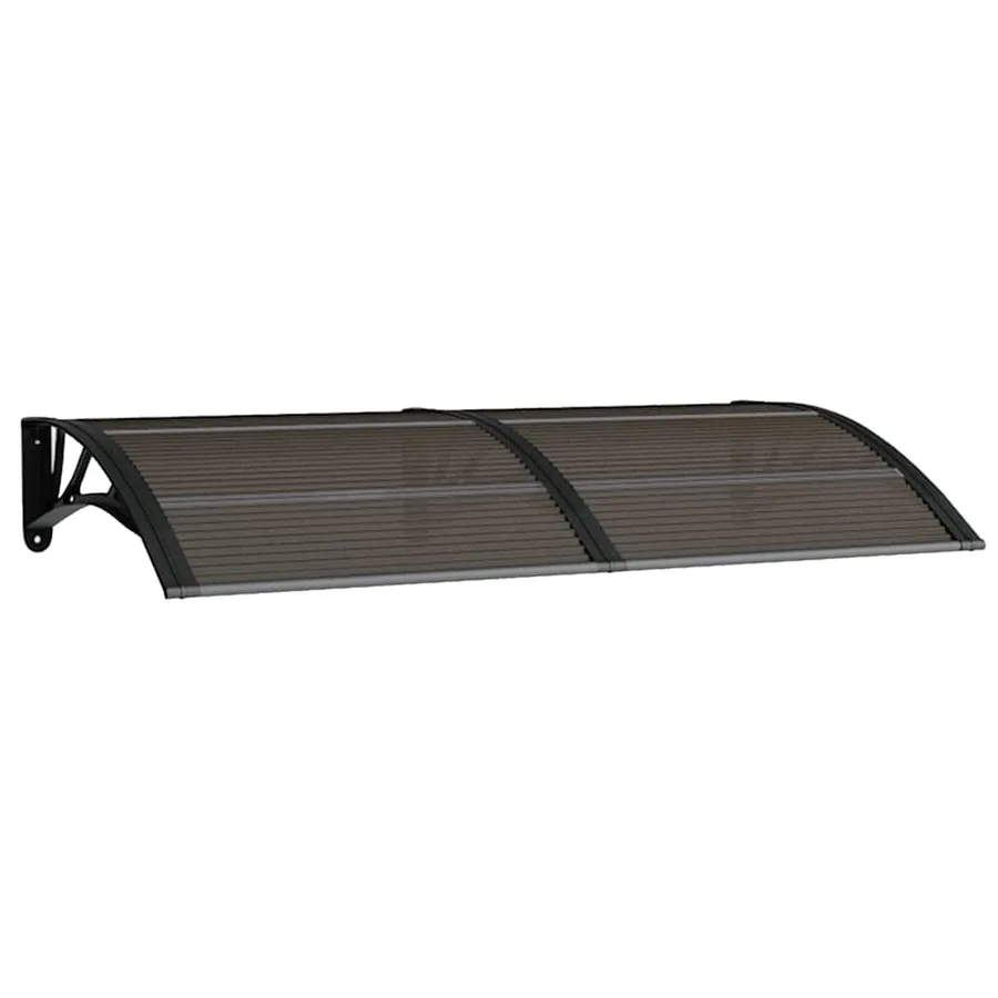 Auvent de porte Noir 150x75 cm Polycarbonate - 2