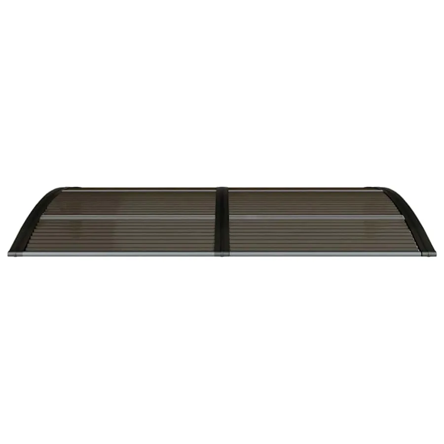 Auvent de porte Noir 150x75 cm Polycarbonate - 4