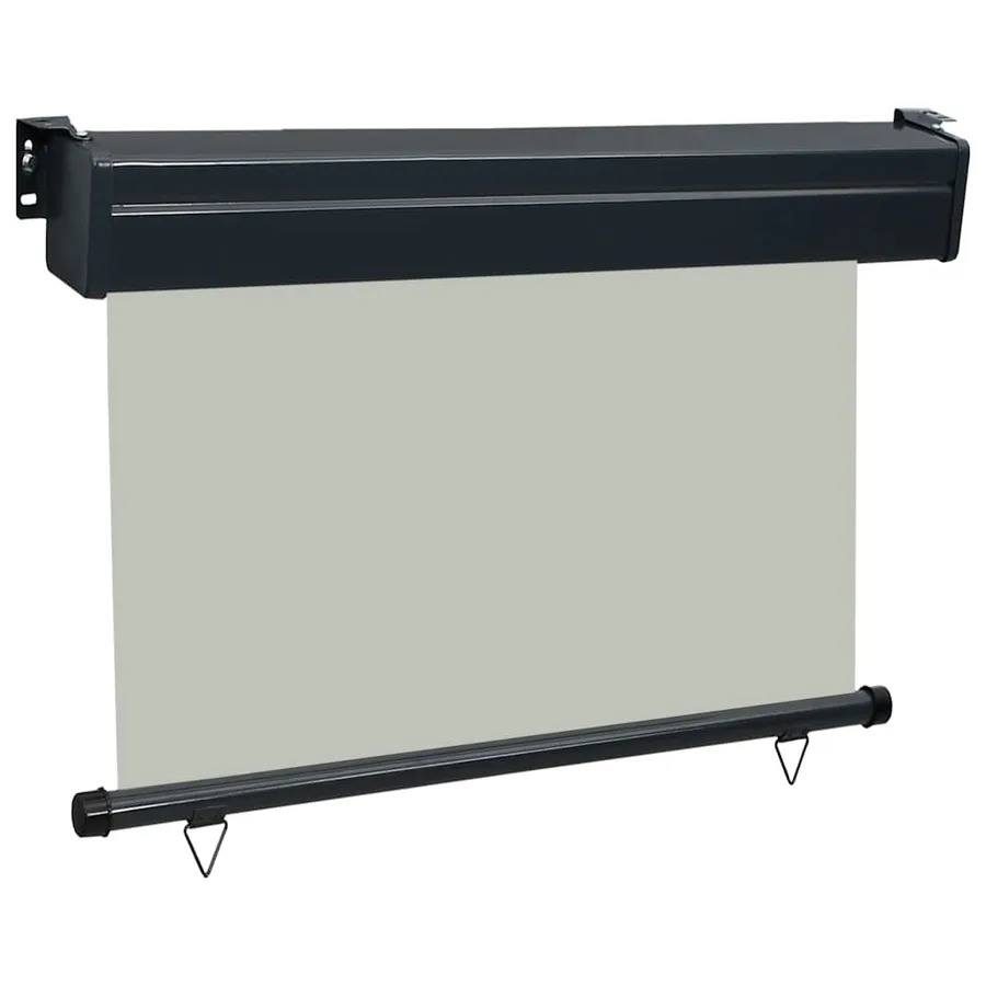 Auvent latéral de balcon 105x250 cm Gris - 3