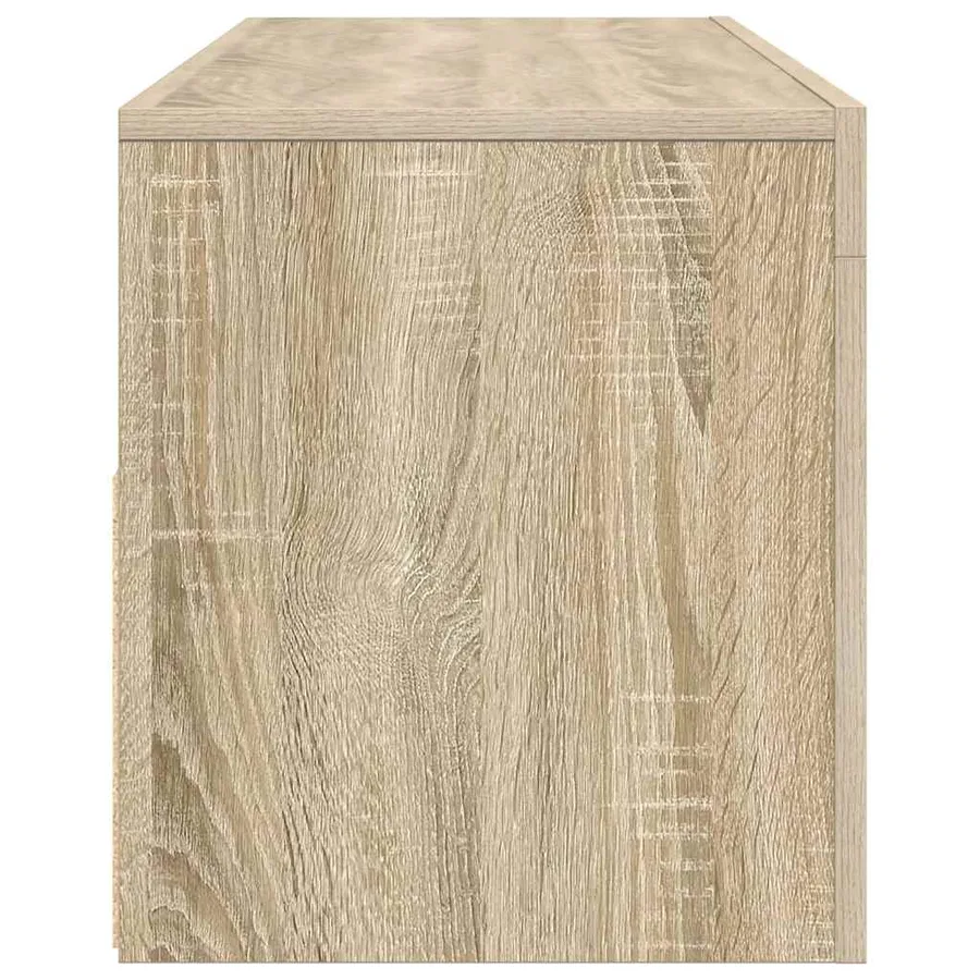 Meuble TV avec lumières LED chêne sonoma 120x35x40 cm - 9