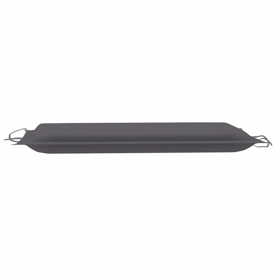 Chaise longue avec coussin Gris Bois d'acacia solide - 13