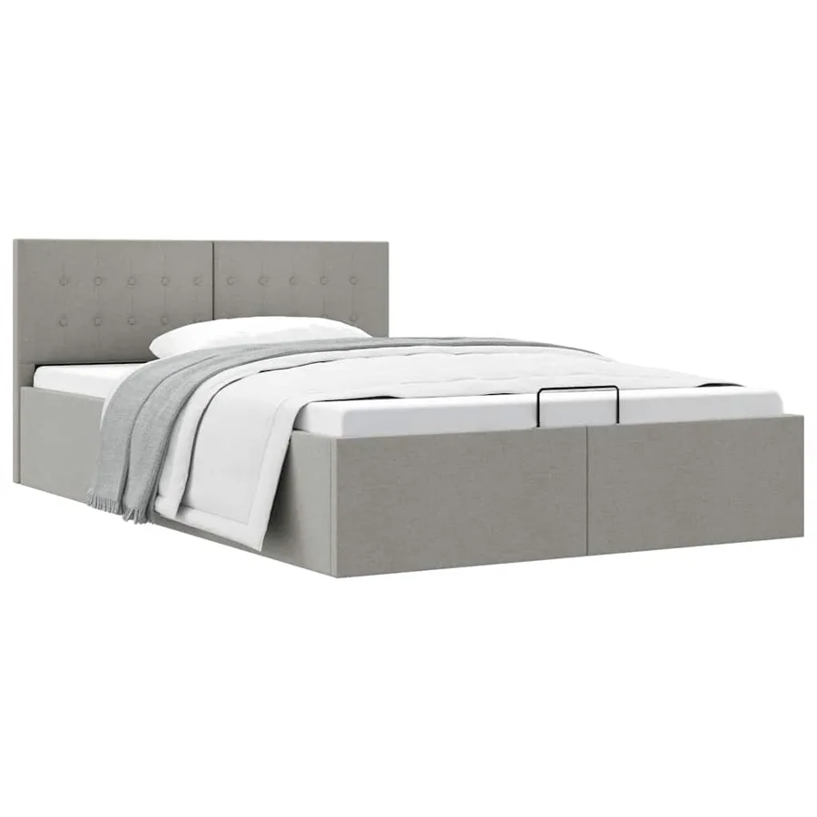 Cadre de lit à rangement hydraulique sans matelas 140x200 cm - 2