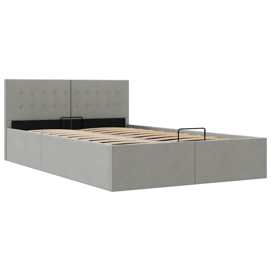 Cadre de lit à rangement hydraulique sans matelas 140x200 cm - 3