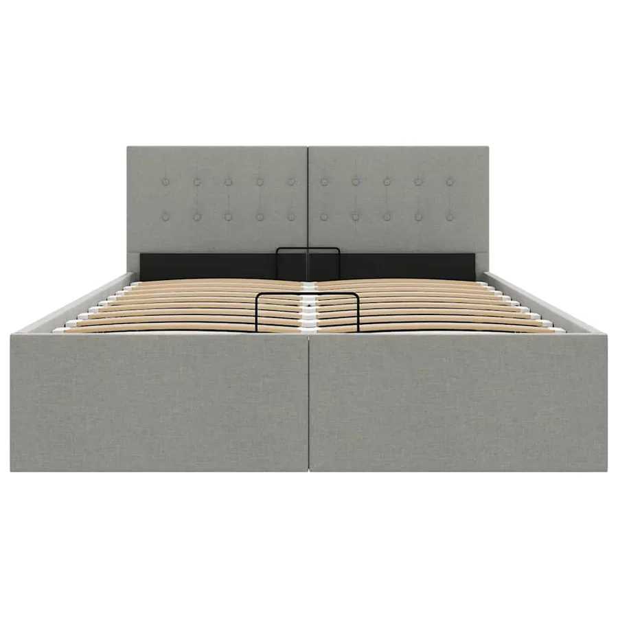 Cadre de lit à rangement hydraulique sans matelas 140x200 cm - 5