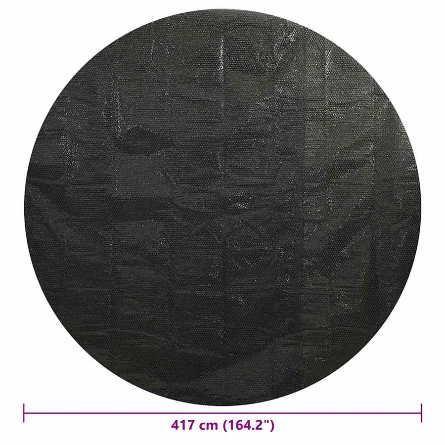 Couverture de piscine Noir 417 cm PE - 6