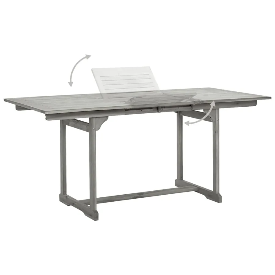 Ensemble à manger de jardin 5 pcs Bois d'acacia solide - 5