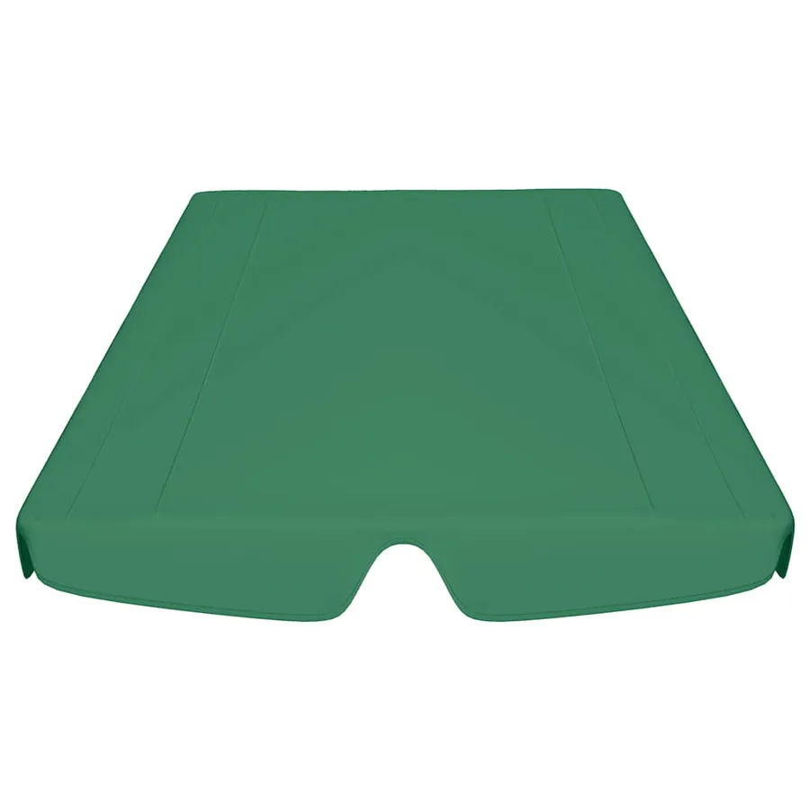 Toit de rechange de balançoire vert 150/130x105/70 cm - 4