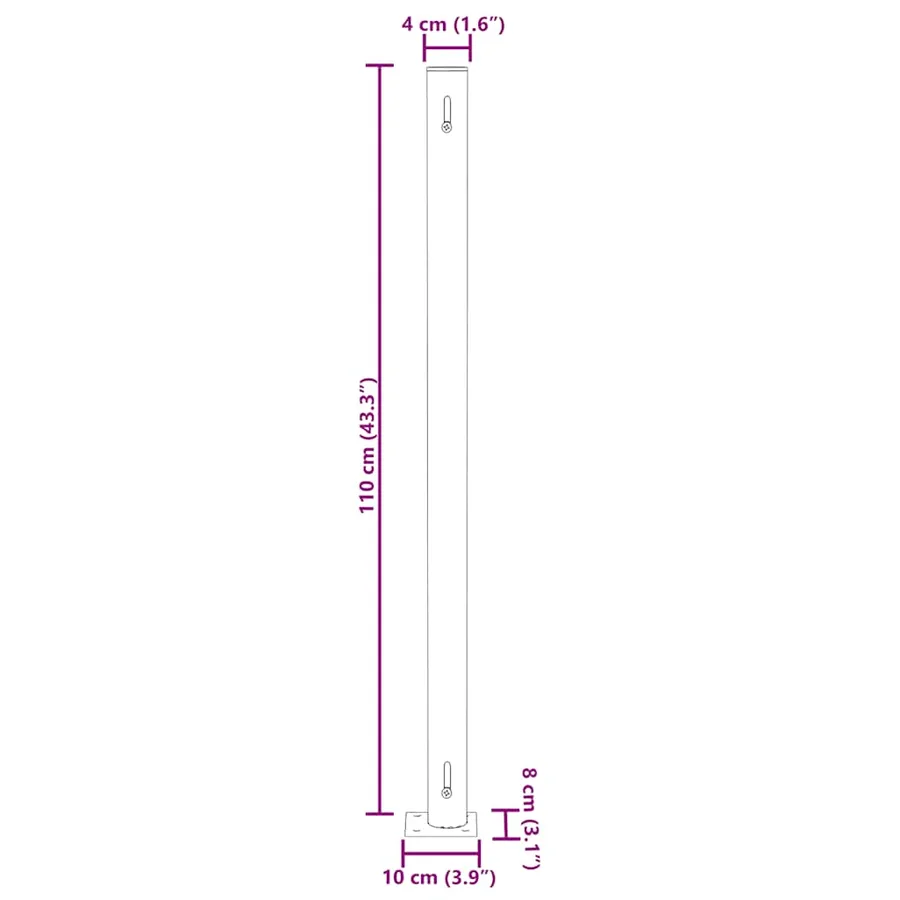 Auvent latéral rétractable de patio 180x300 cm Crème - 10