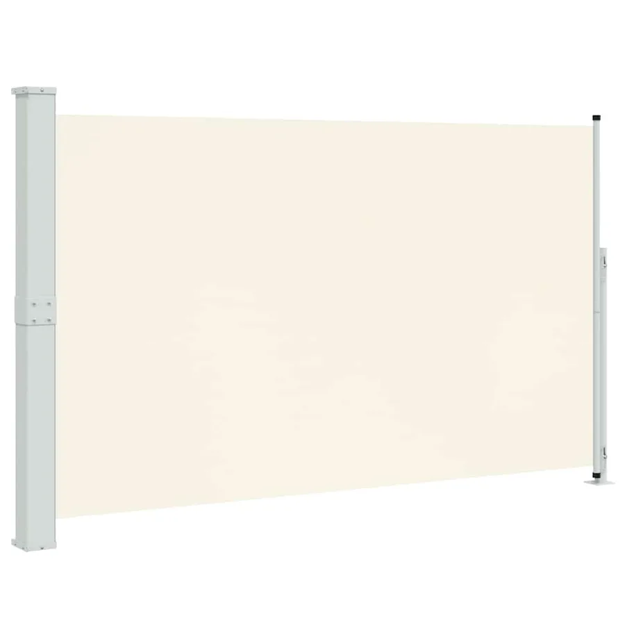 Auvent latéral rétractable de patio 180x300 cm Crème - 2
