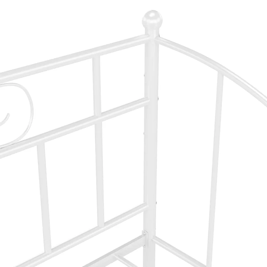Cadre de canapé-lit extensible sans matelas blanc 90x200 cm - 10