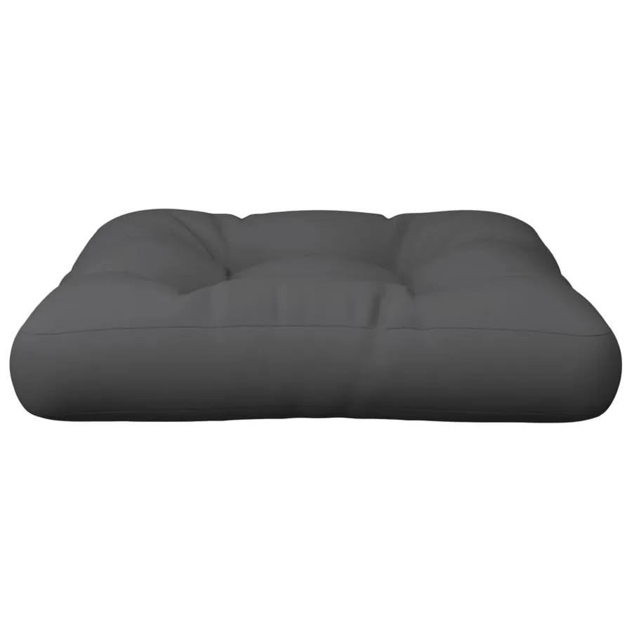 Coussin de palette anthracite 50x50x12 cm tissu - 4