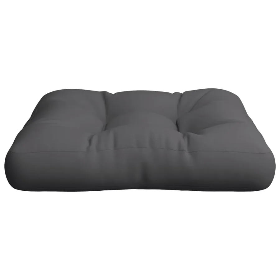 Coussin de palette anthracite 50x50x12 cm tissu - 5