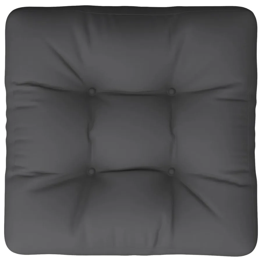 Coussin de palette anthracite 50x50x12 cm tissu - 6