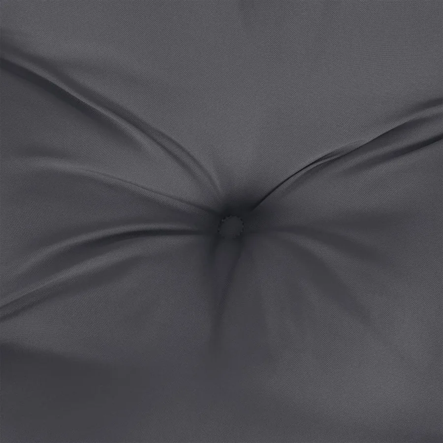 Coussin de palette anthracite 50x50x12 cm tissu - 7