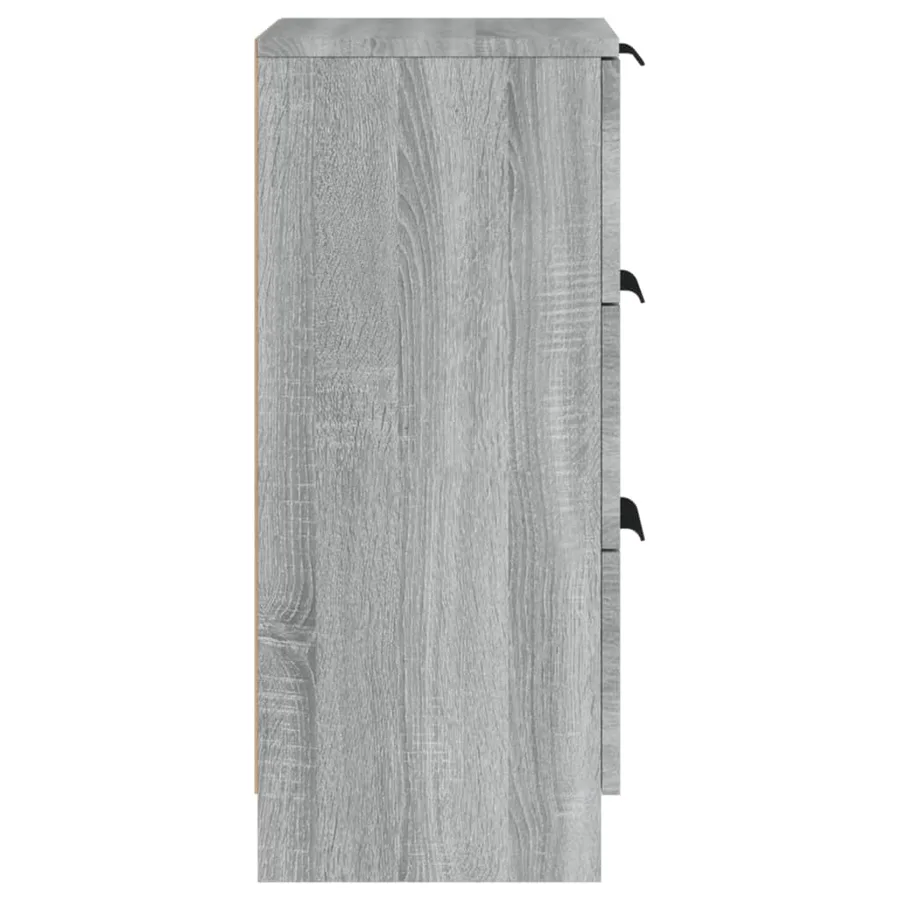 Buffet Sonoma gris 30x30x70 cm Bois d'ingénierie - 6