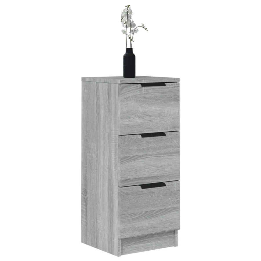 Buffet Sonoma gris 30x30x70 cm Bois d'ingénierie - 7