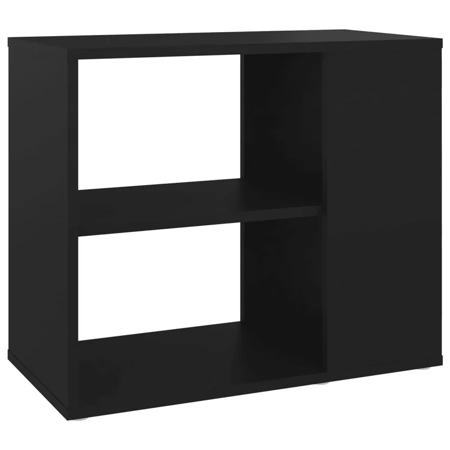 Armoire latérale Noir 60x30x50 cm Bois d’ingénierie - 2