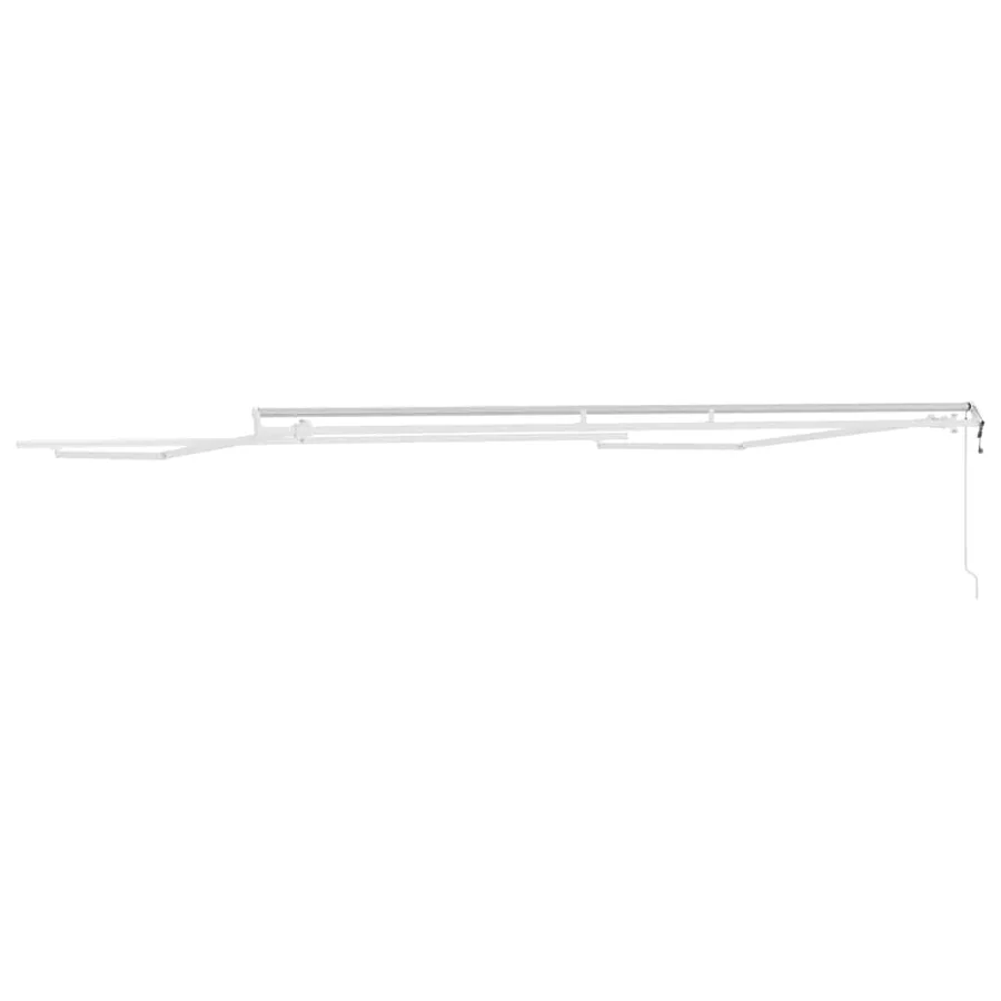 Cadre d'auvent Blanc 500 × 350 cm Aluminium - 6