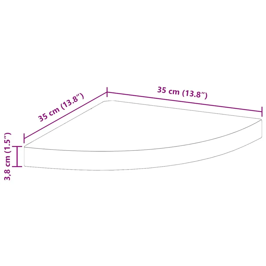 Étagères d'angle flottantes 4 pcs blanc 35x35x3,8 cm MDF - 10
