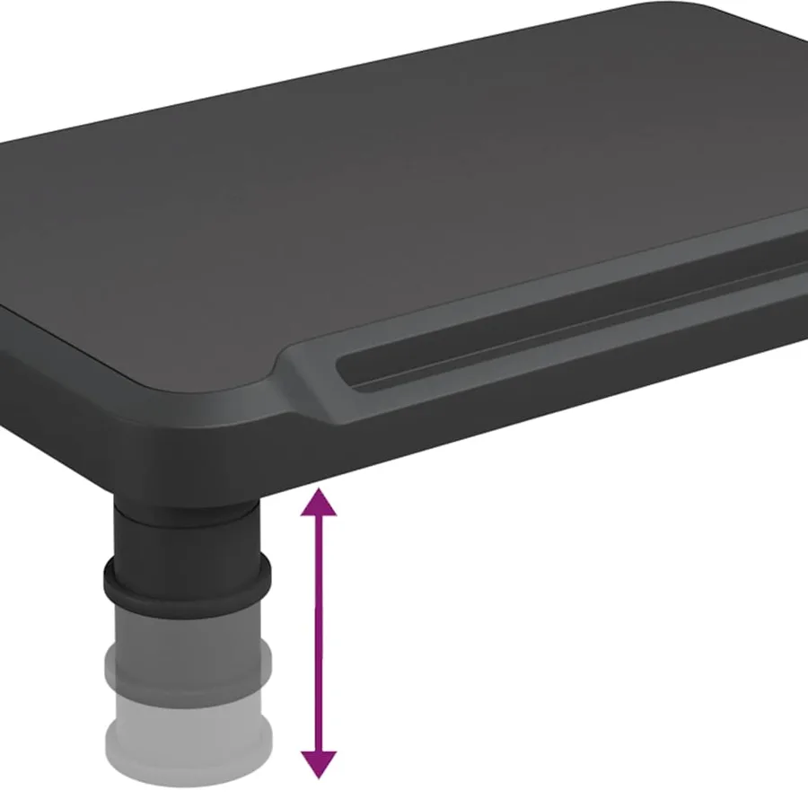 Support de moniteur Noir 38x24x10,5 cm - 6