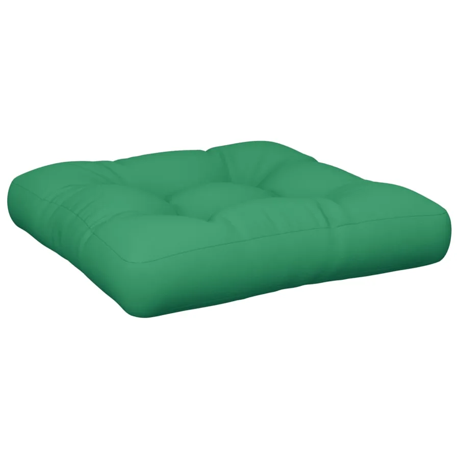 Coussins de palette lot de 2 vert tissu - 4