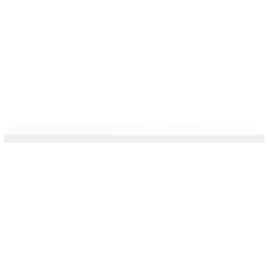 Étagères murales flottantes 2 pcs blanc 120x23,5x3,8 cm MDF - 7