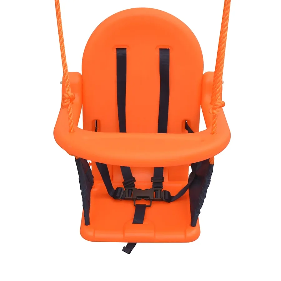 Balançoire simple 2-en-1 et balançoire pour tout-petits Orange - 10