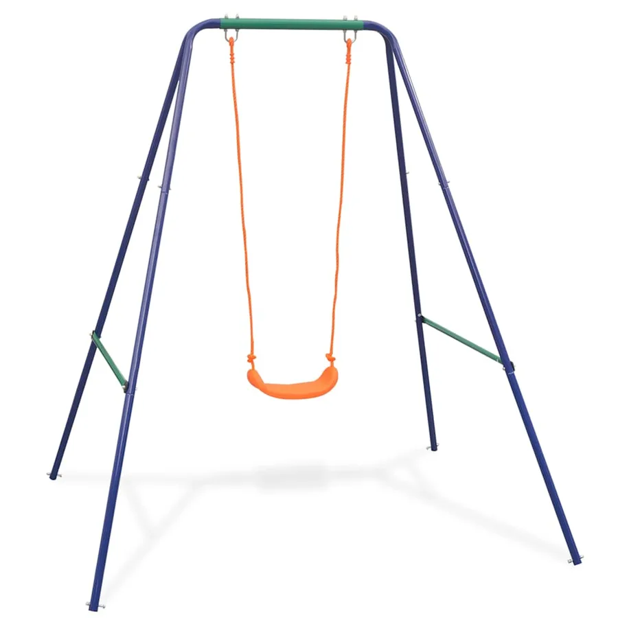 Balançoire simple 2-en-1 et balançoire pour tout-petits Orange - 2