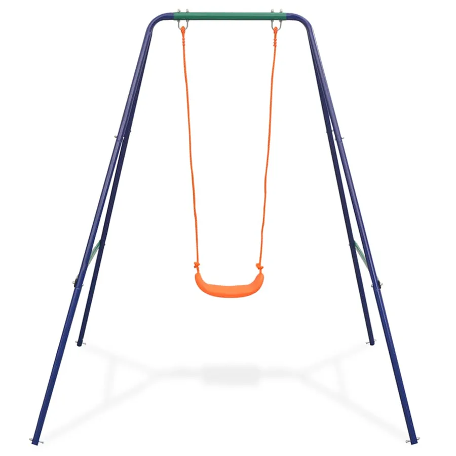 Balançoire simple 2-en-1 et balançoire pour tout-petits Orange - 3
