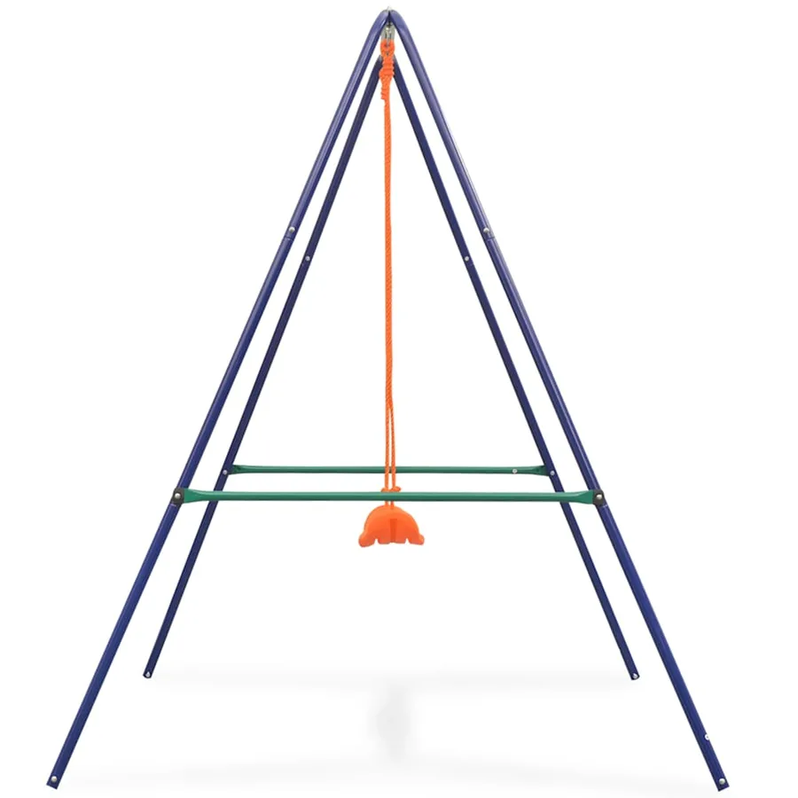 Balançoire simple 2-en-1 et balançoire pour tout-petits Orange - 4