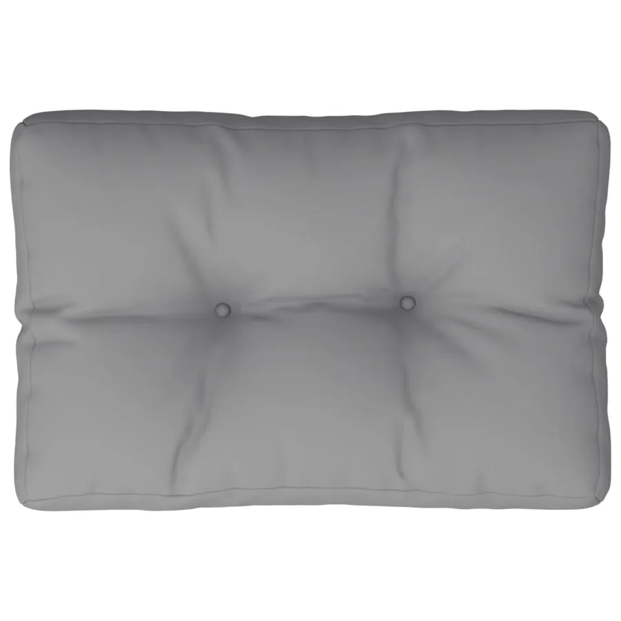 Coussin de palette gris 50x40x12 cm tissu - 2