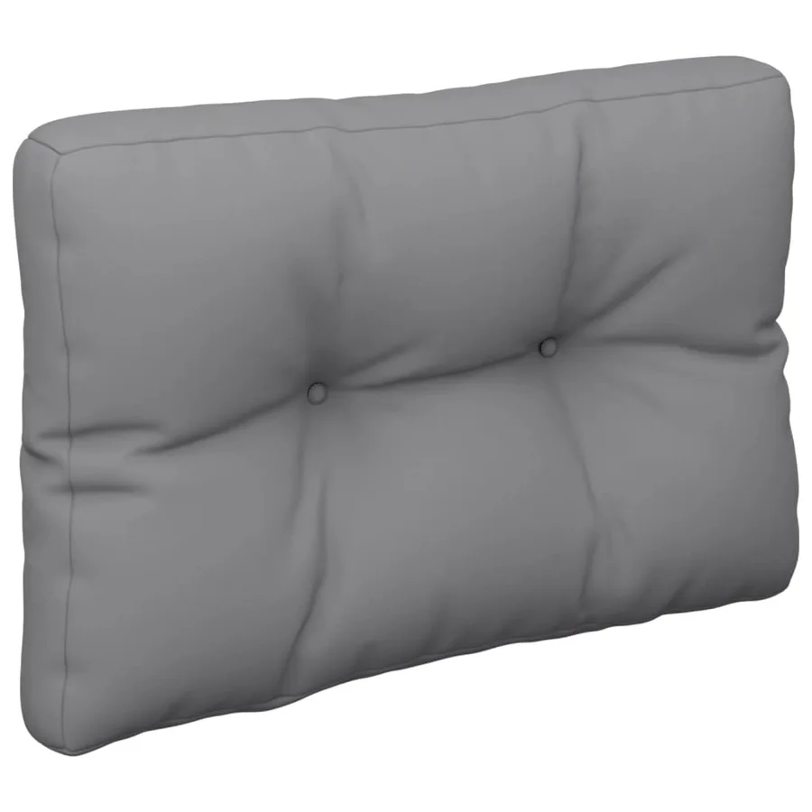 Coussin de palette gris 50x40x12 cm tissu - 4