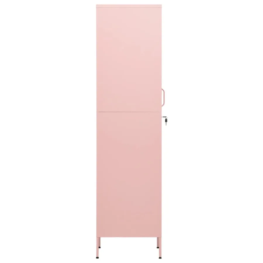 Armoire à casiers Rose 35x46x180 cm Acier - 4