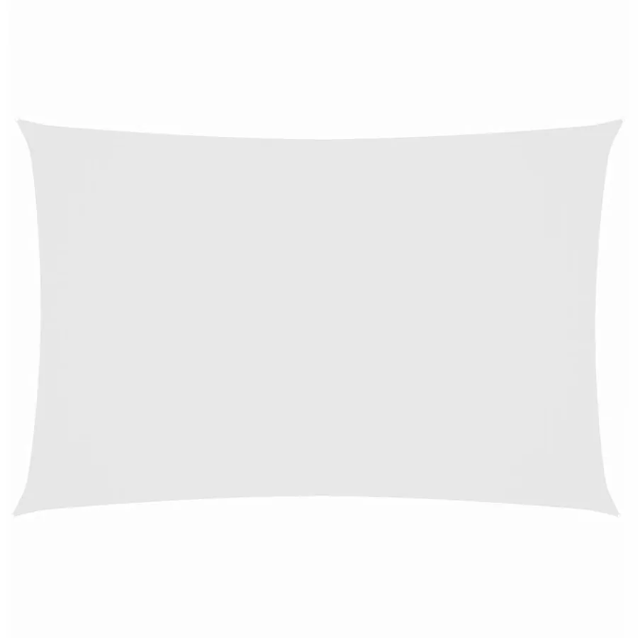 Voile de parasol tissu oxford rectangulaire 2x5 m blanc - 2