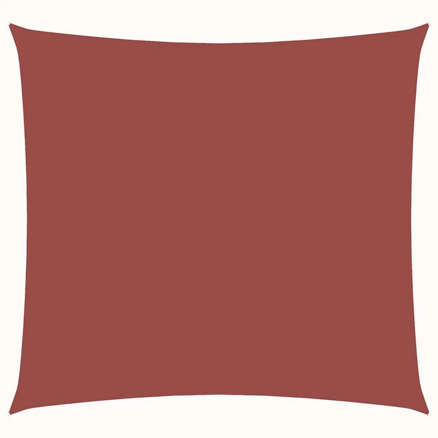 Voile de parasol tissu oxford carré 3x3 m terre cuite - 2