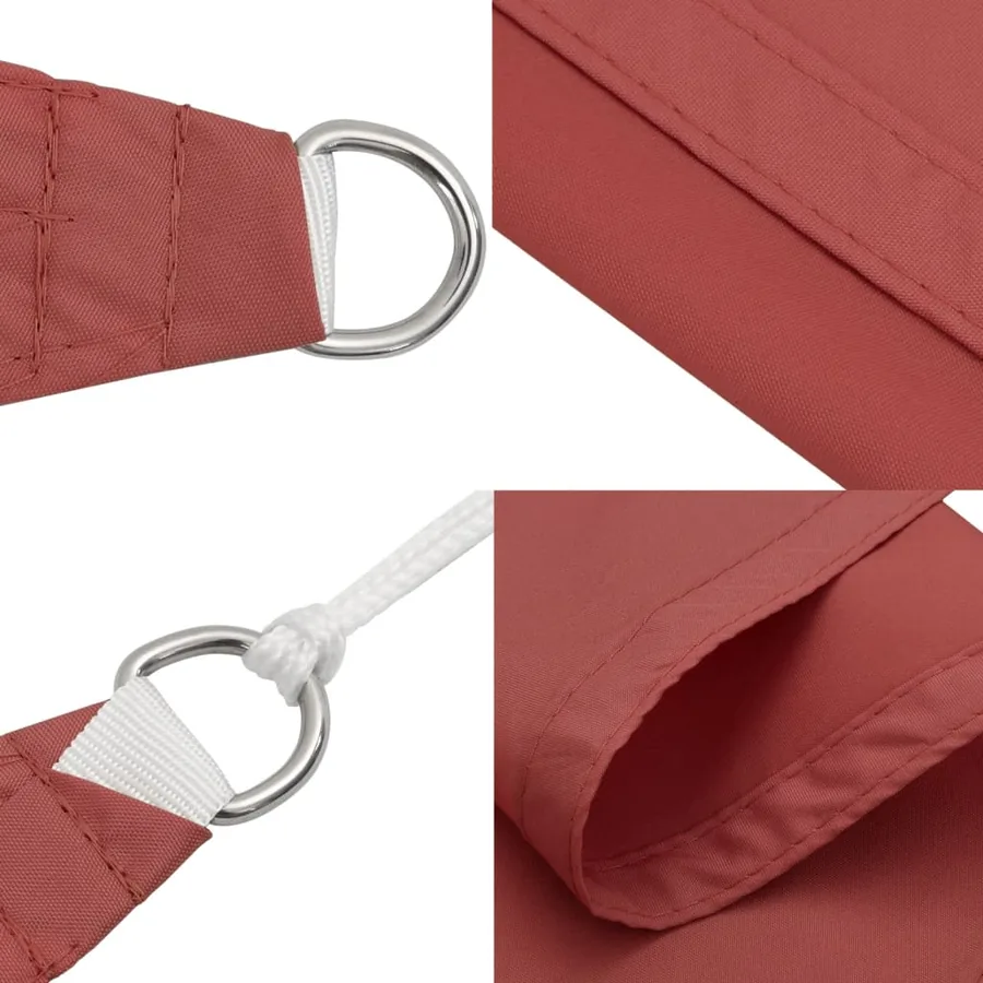 Voile de parasol tissu oxford carré 3x3 m terre cuite - 6
