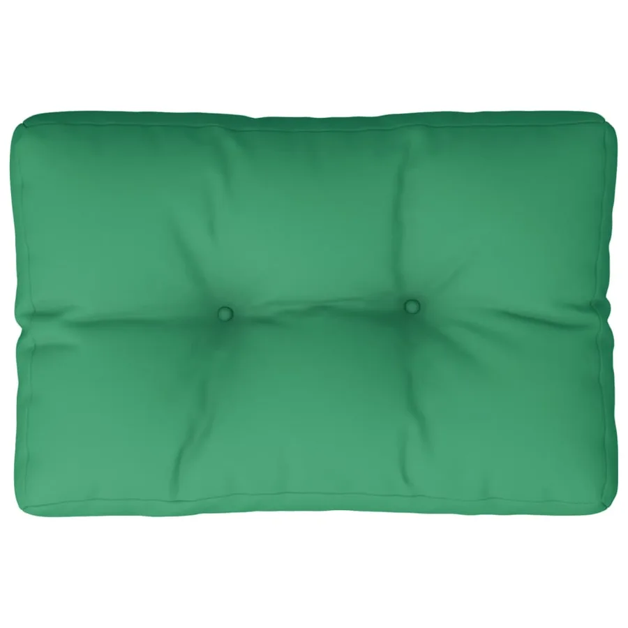 Coussin de palette vert 60x40x12 cm tissu - 2