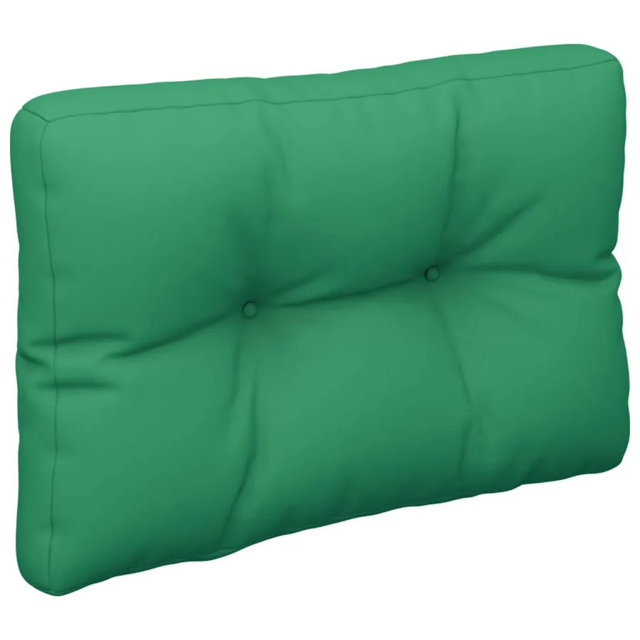 Coussin de palette vert 60x40x12 cm tissu - 4