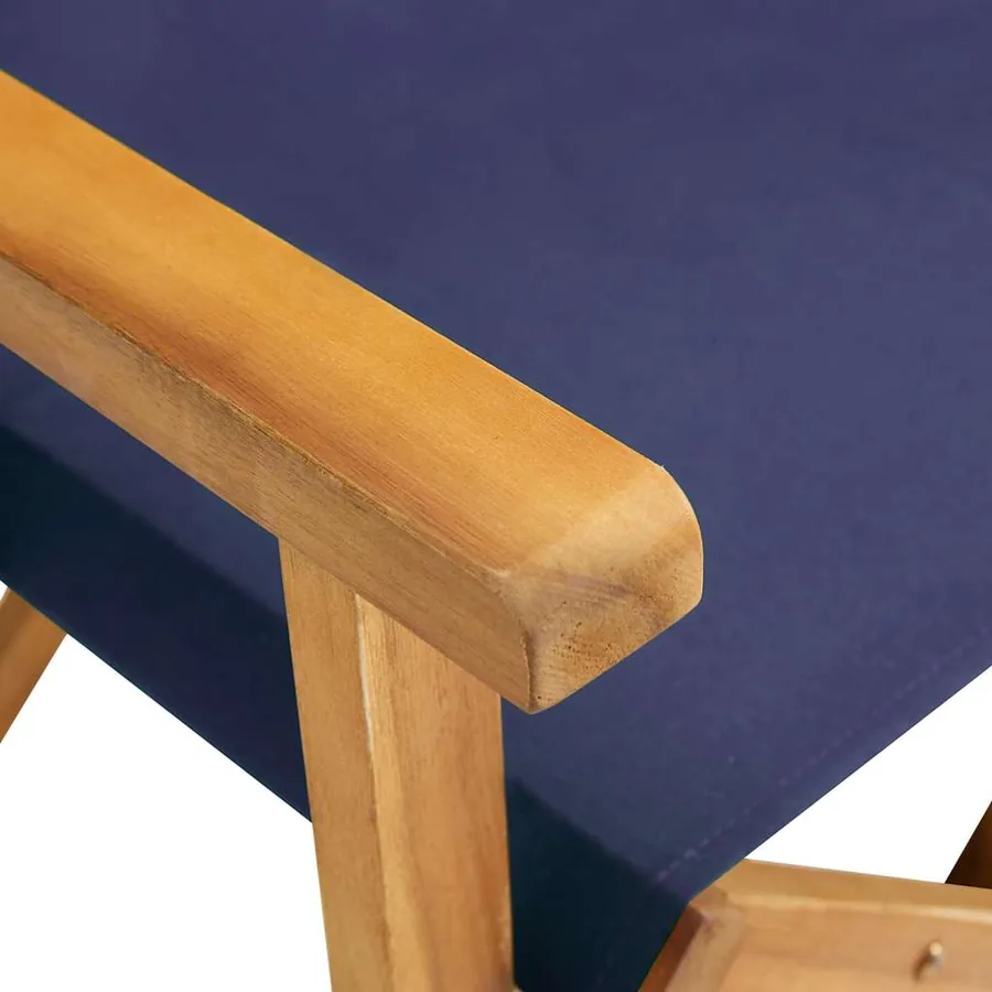 Chaises de metteur en scène lot de 2 Bois massif d'acacia bleu - 7