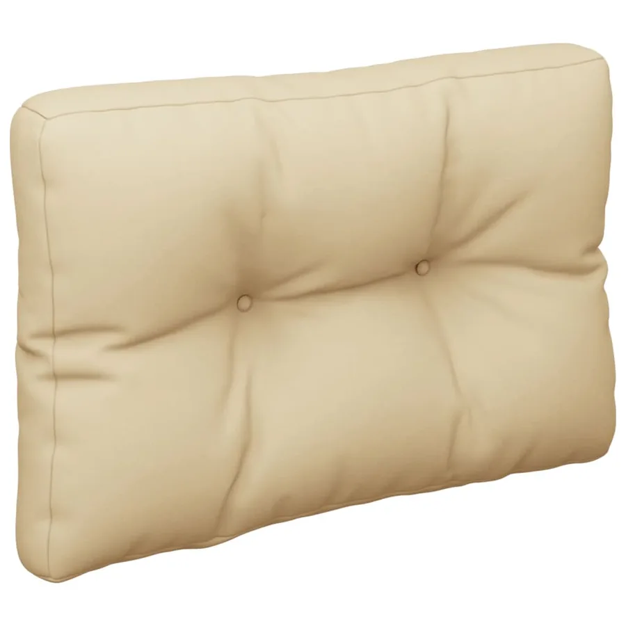 Coussins de palette lot de 2 beige tissu - 5