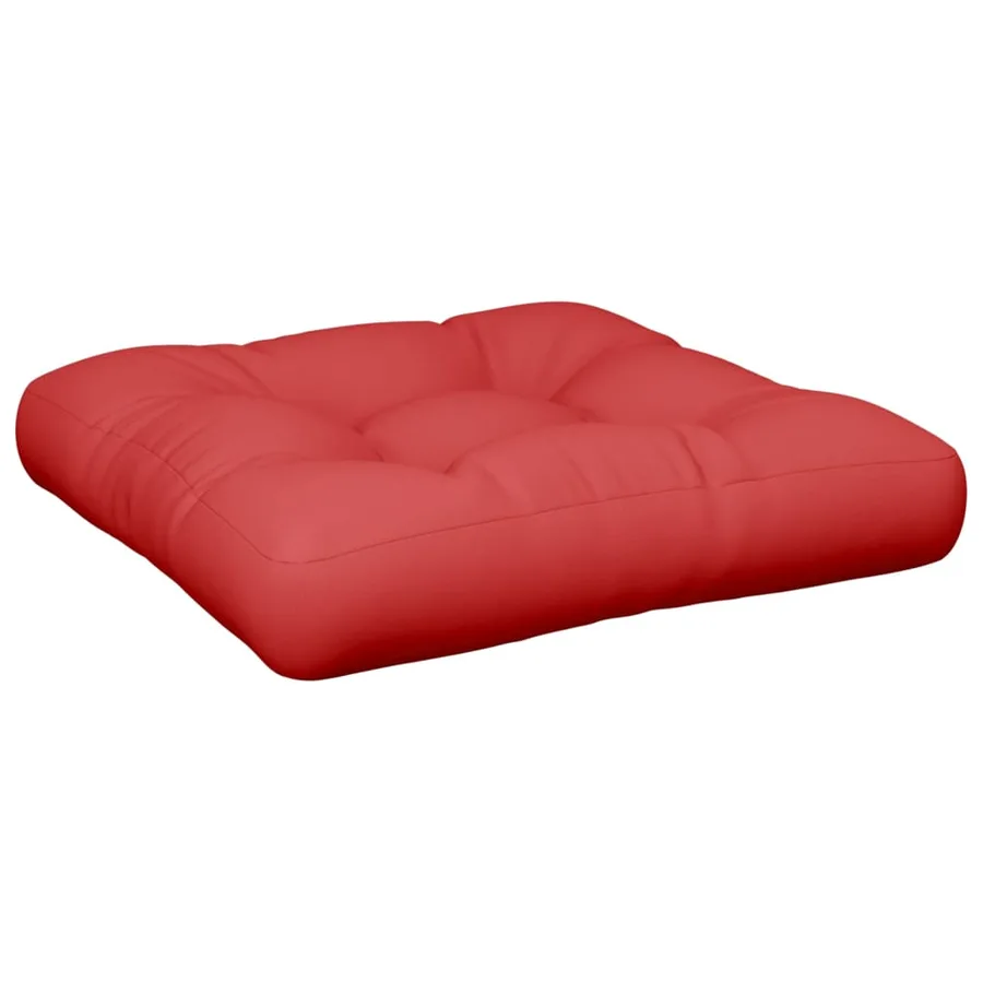 Coussins de palette lot de 2 rouge tissu - 4