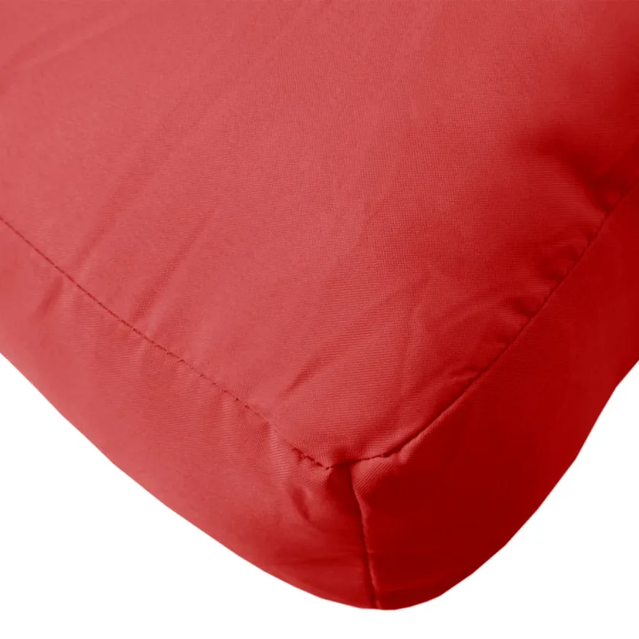 Coussins de palette lot de 2 rouge tissu - 7
