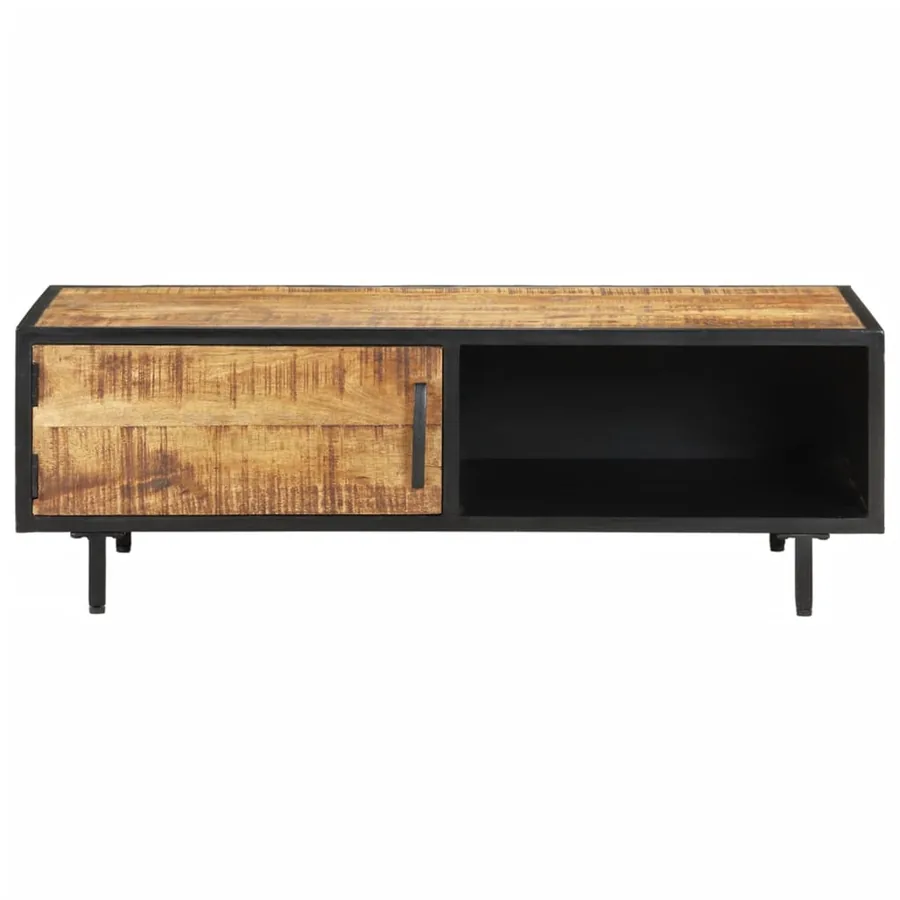 Table basse 105x50x35 cm Bois de manguier brut - 2