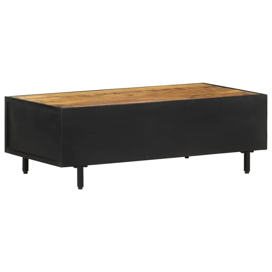 Table basse 105x50x35 cm Bois de manguier brut - 4