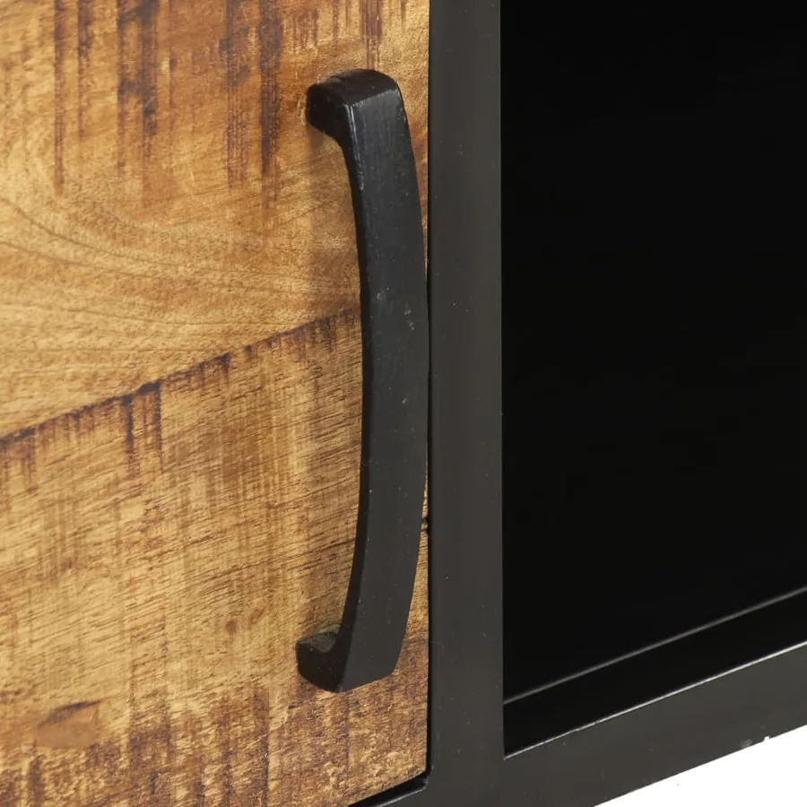 Table basse 105x50x35 cm Bois de manguier brut - 5