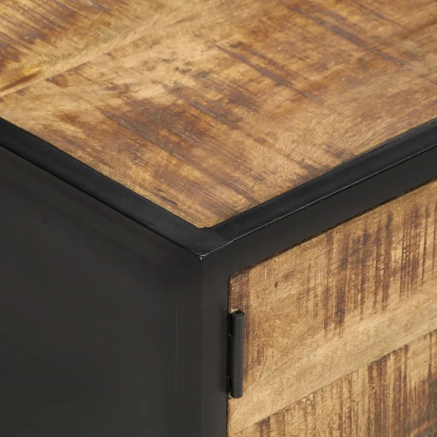 Table basse 105x50x35 cm Bois de manguier brut - 6